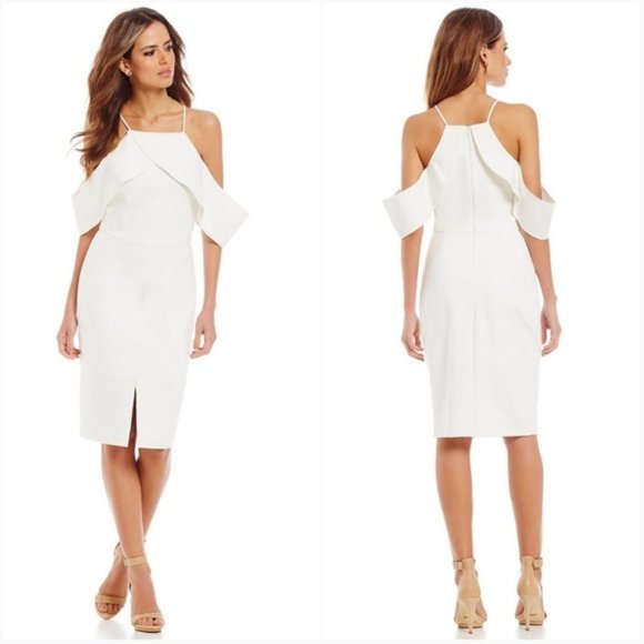 Gianni Bini Dresses & Skirts - Blush - Gianni Bini Halter Cold-Shoulder Midi dress